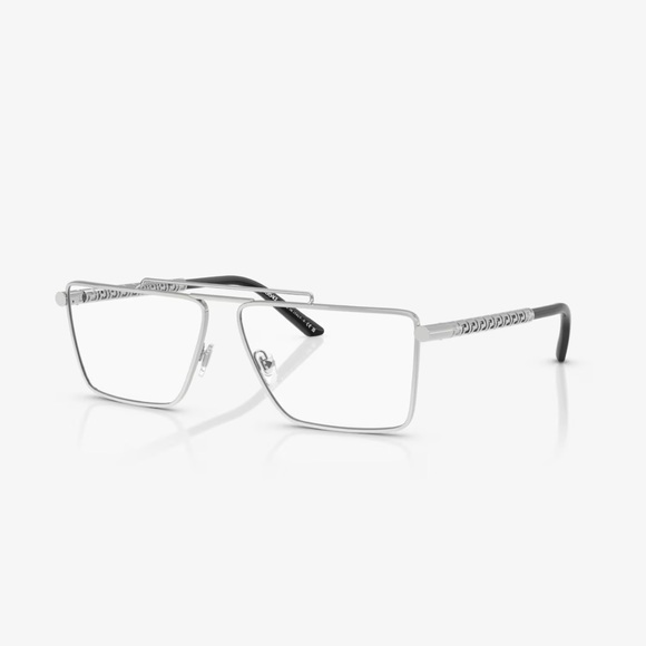 Versace 0VE1295 Silver 59mm Rectangular Men's Eyeglasses - Picture 3 of 6